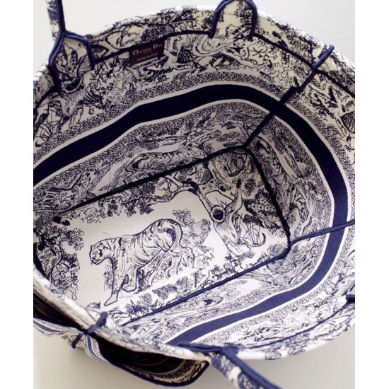 Replica Christian Dior Catherine Tote Dark Blue
