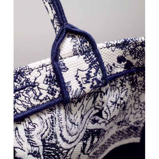Replica Christian Dior Catherine Tote Dark Blue