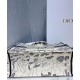 Fake Christian Dior Book Tote Multicolor Dior Around the World Embroidery Blue Replica