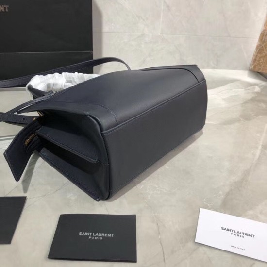 Fake YSL Saint Laurent East Side Smooth Leather Small Tote Bag 554116 Navy Blue Replica Replica YSL Saint Laurent East Side Smooth Leather Small Tote Bag 554116 Navy Blue