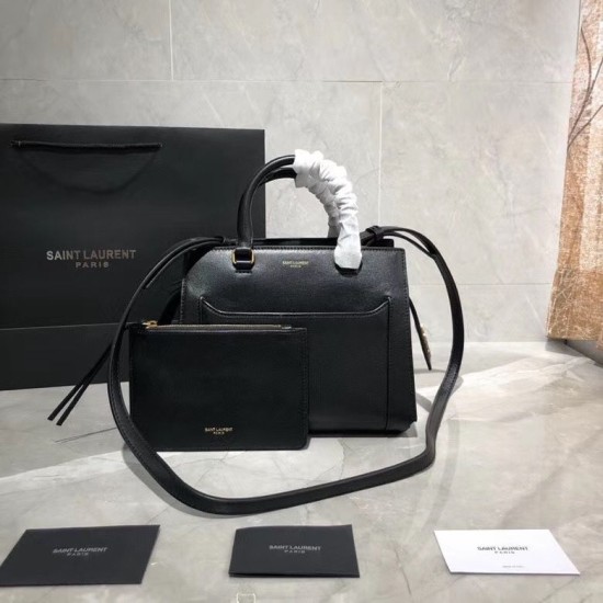 Replica YSL Saint Laurent East Side Smooth Leather Small Tote Bag 554116 Black