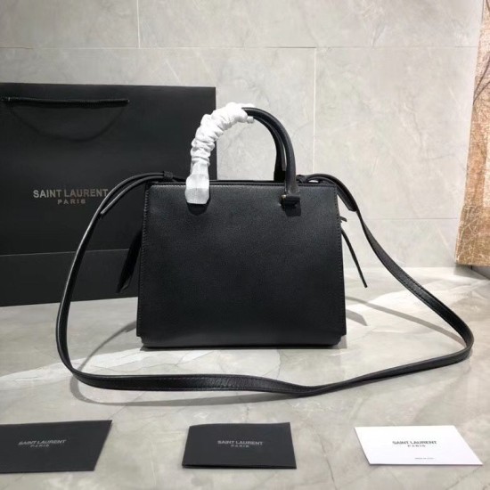 Replica YSL Saint Laurent East Side Smooth Leather Small Tote Bag 554116 Black