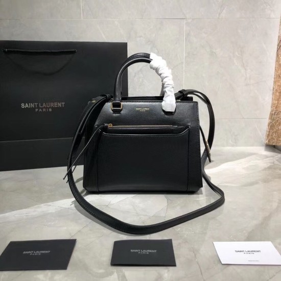 Replica YSL Saint Laurent East Side Smooth Leather Small Tote Bag 554116 Black