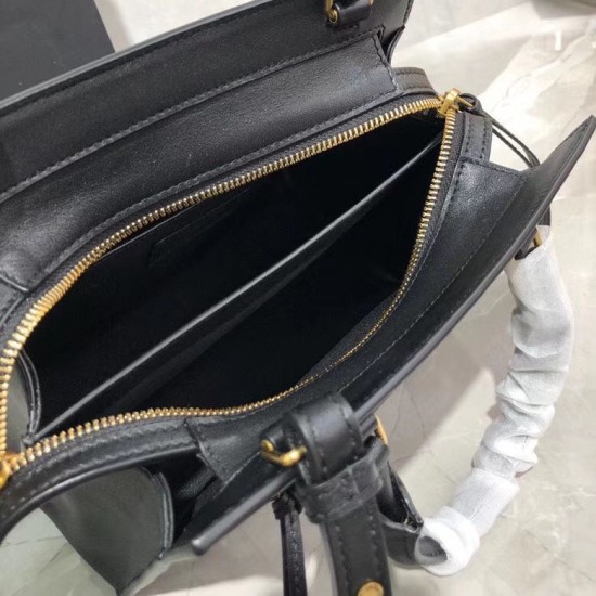 Replica YSL Saint Laurent East Side Smooth Leather Small Tote Bag 554116 Black