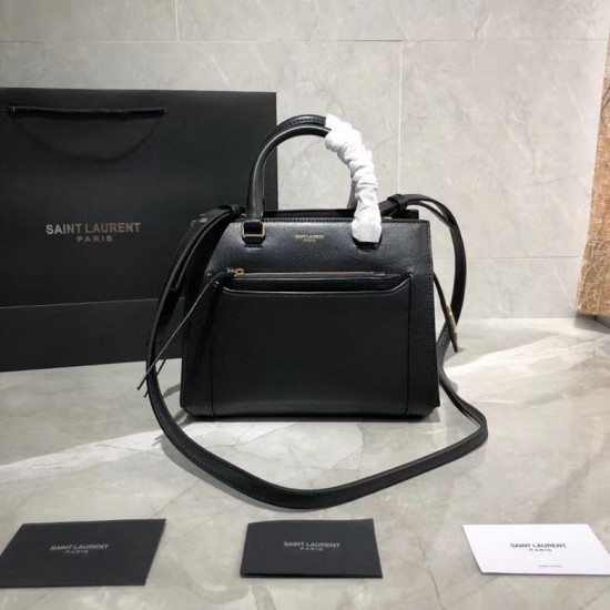 Replica YSL Saint Laurent East Side Smooth Leather Small Tote Bag 554116 Black
