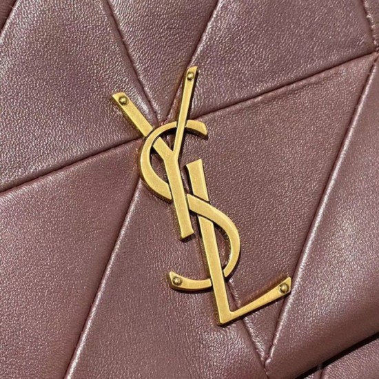Fake YSL Saint Laurent Jamie Medium Carre Rive Gauche Flap Bag Dark Legion Red Replica