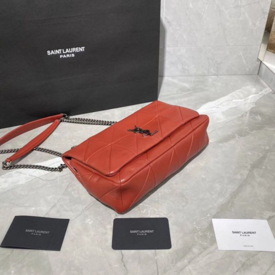 Replica YSL Saint Laurent Jamie Medium Carre Rive Gauche Flap Bag Red