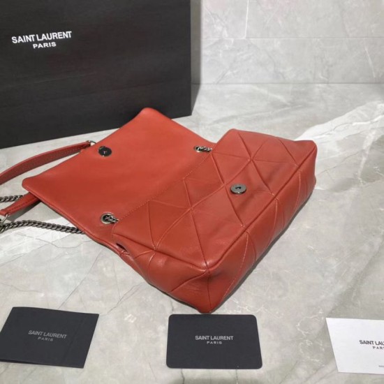 Replica YSL Saint Laurent Jamie Medium Carre Rive Gauche Flap Bag Red