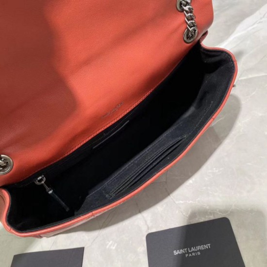 Replica YSL Saint Laurent Jamie Medium Carre Rive Gauche Flap Bag Red