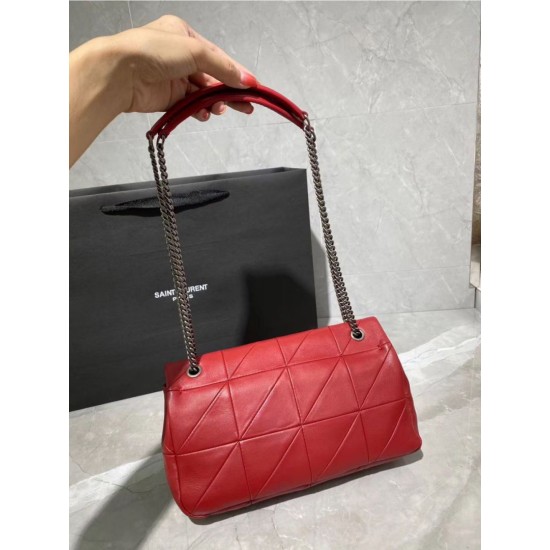 Replica YSL Saint Laurent Jamie Medium Carre Rive Gauche Flap Bag Red