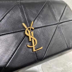 Fake YSL Saint Laurent Jamie Medium Carre Rive Gauche Flap Bag Black Replica