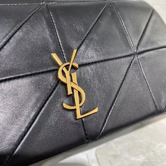 Fake YSL Saint Laurent Jamie Medium Carre Rive Gauche Flap Bag Black Replica