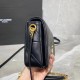 Fake YSL Saint Laurent Jamie Medium Carre Rive Gauche Flap Bag Black Replica
