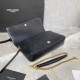Fake YSL Saint Laurent Jamie Medium Carre Rive Gauche Flap Bag Black Replica