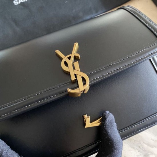 Replica YSL Saint Laurent Solferino Medium Monogram Satchel Bag Black Replica YSL Saint Laurent Solferino Medium Monogram Satchel Bag Black