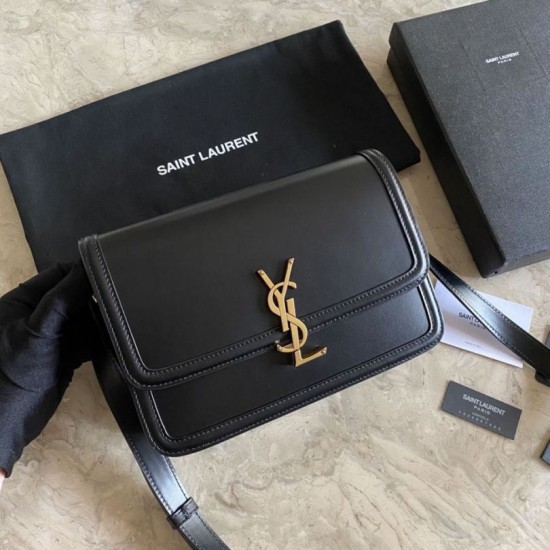 Replica YSL Saint Laurent Solferino Medium Monogram Satchel Bag Black Replica YSL Saint Laurent Solferino Medium Monogram Satchel Bag Black