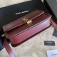Replica YSL Saint Laurent Solferino Medium Monogram Satchel Bag Claret