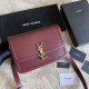 Replica YSL Saint Laurent Solferino Medium Monogram Satchel Bag Claret