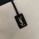 Replica YSL Saint Laurent Shopping Tag Bag White /Black