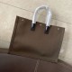 Replica YSL Saint Laurent Rive Gauche Tote Bag Coffee