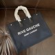 Fake YSL Saint Laurent Rive Gauche Tote Bag Black Replica