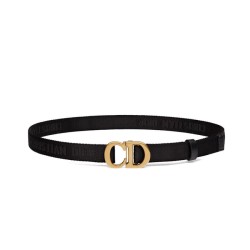 Replica Christian Dior Women Saddle Nylon Belt Black