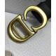 Replica Christian Dior Women Saddle Nylon Belt Black