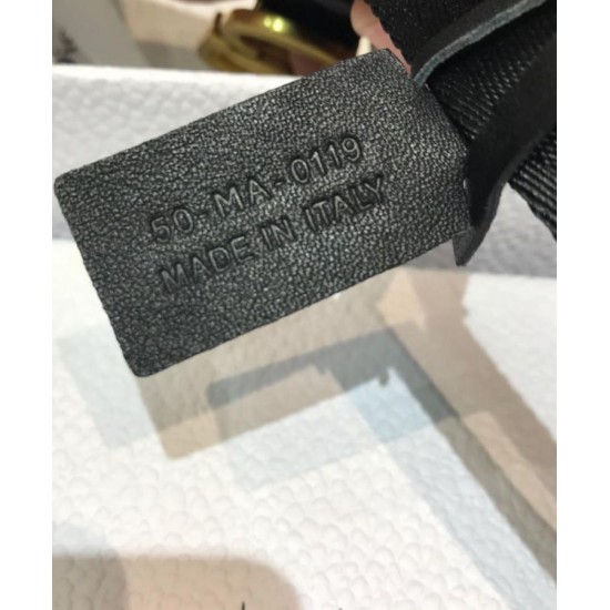 Replica Christian Dior Women Saddle Nylon Belt Black