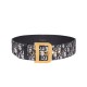 Fake Christian Dior Women Diorquake Dior Oblique Belt Dark Blue Replica