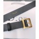 Fake Christian Dior Women Diorquake Calfskin Belt Black Replica