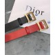 Replica Christian Dior Women Diorquake Calfskin Belt Red