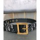 Fake Christian Dior Women Diorquake Dior Oblique Belt Dark Blue Replica