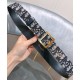 Fake Christian Dior Women Diorquake Dior Oblique Belt Dark Blue Replica