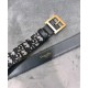 Fake Christian Dior Women Diorquake Dior Oblique Belt Dark Blue Replica