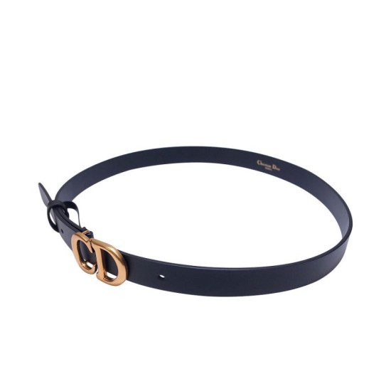 Replica Christian Dior Saddle Calfskin Belt Black
