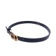 Replica Christian Dior Saddle Calfskin Belt Black
