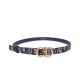 Replica Christian Dior Saddle Dior Oblique Belt Dark Blue