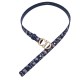 Replica Christian Dior Saddle Dior Oblique Belt Dark Blue