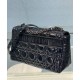 Replica Christian Dior Medium Dior Caro Bag Black