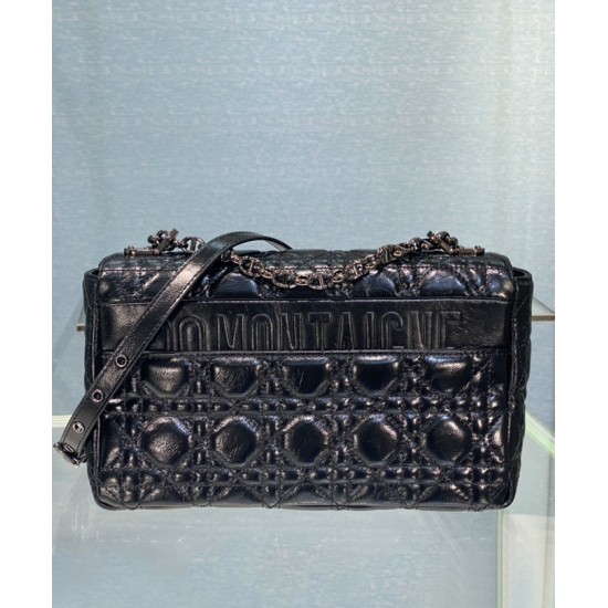 Replica Christian Dior Medium Dior Caro Bag Black