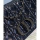 Replica Christian Dior Medium Dior Caro Bag Black