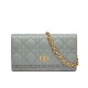 Replica Christian Dior Caro Belt Pouch With Chain Bag Gray