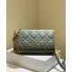 Replica Christian Dior Caro Belt Pouch With Chain Bag Gray