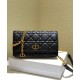 Fake Christian Dior Caro Belt Pouch With Chain Bag Black Replica