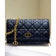 Fake Christian Dior Caro Belt Pouch With Chain Bag Black Replica