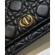 Fake Christian Dior Caro Belt Pouch With Chain Bag Black Replica