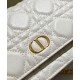 Replica Christian Dior Caro Belt Pouch With Chain Bag Cream