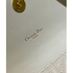 Replica Christian Dior Caro Belt Pouch With Chain Bag Cream