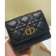 Replica Christian Dior Mini Caro Pouch With Chain Black