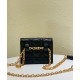 Replica Christian Dior Mini Caro Pouch With Chain Black